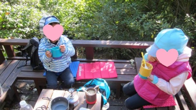 登山中のひととき