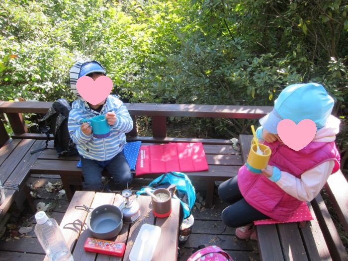 登山中のひととき