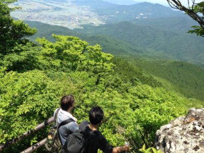山頂付近からの眺め