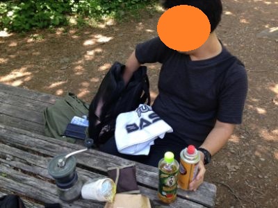 バーナーでコーヒーを沸かす