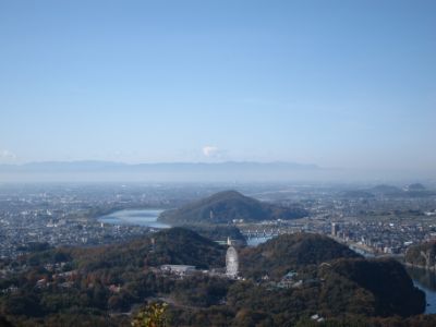 継鹿尾山~犬山寂光院周回コース眺め