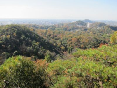 継鹿尾山~犬山寂光院周回コース眺め
